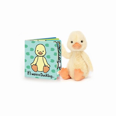 Jellycat If I were a Duckling Board and Bashful Duckling Medium New Zealand | KIAOF0386